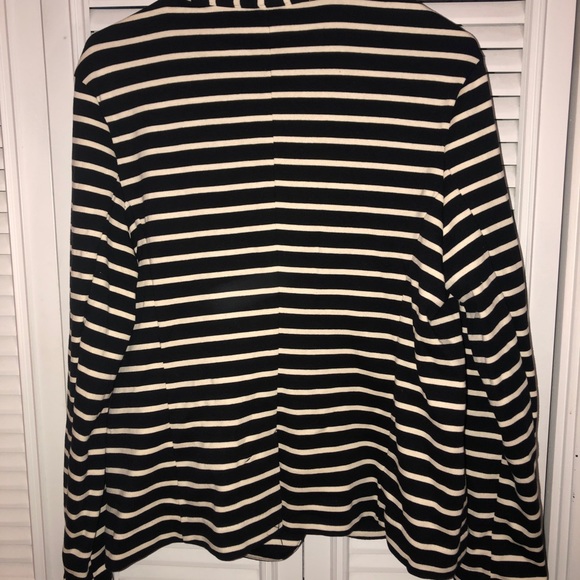 A New Day black and white striped knit blazer size XL - Picture 2 of 3
